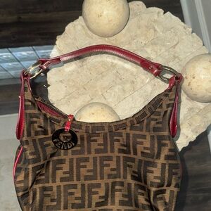 Fendi Brown and Red Women's Bag